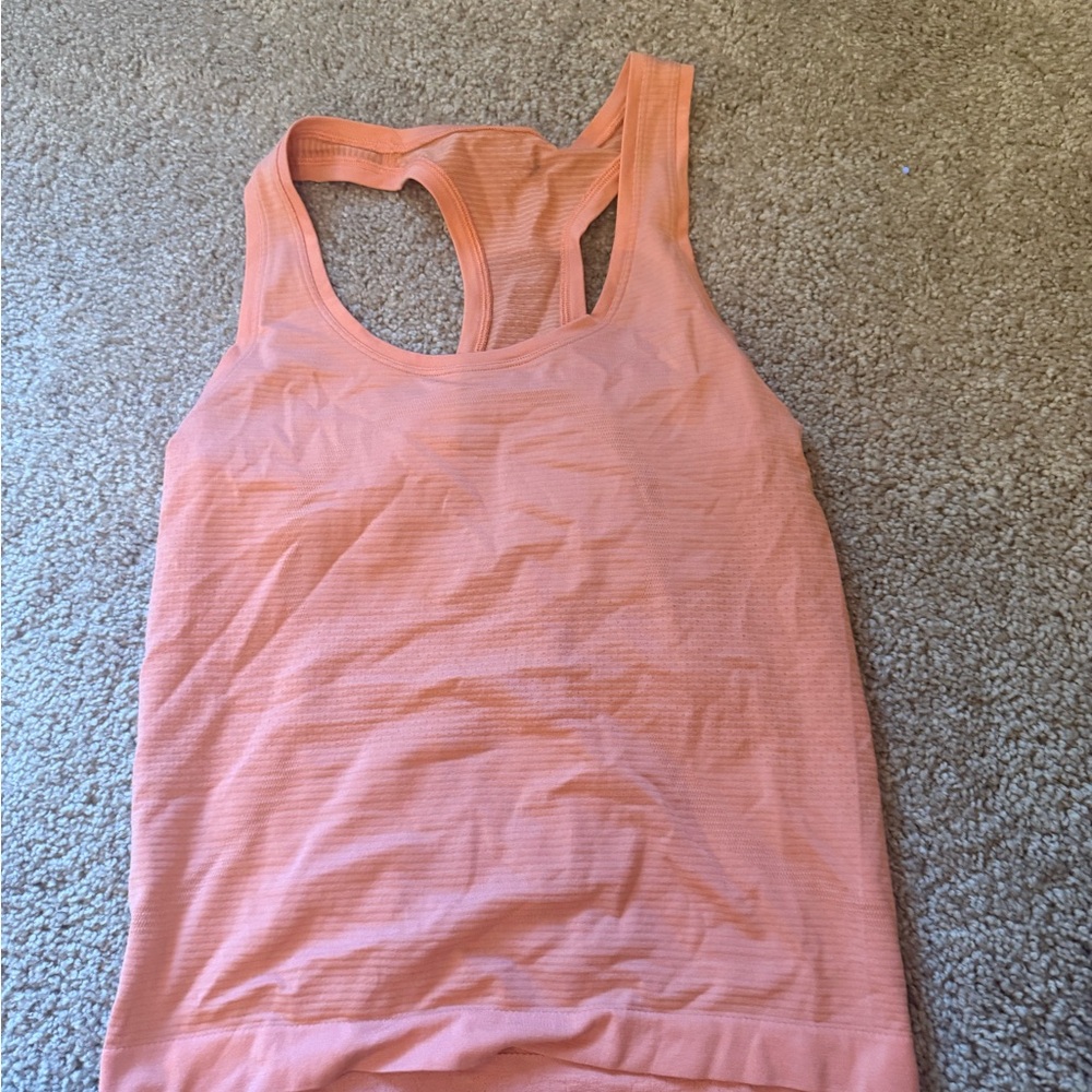Women's Lululemon Orange Swifly tank top